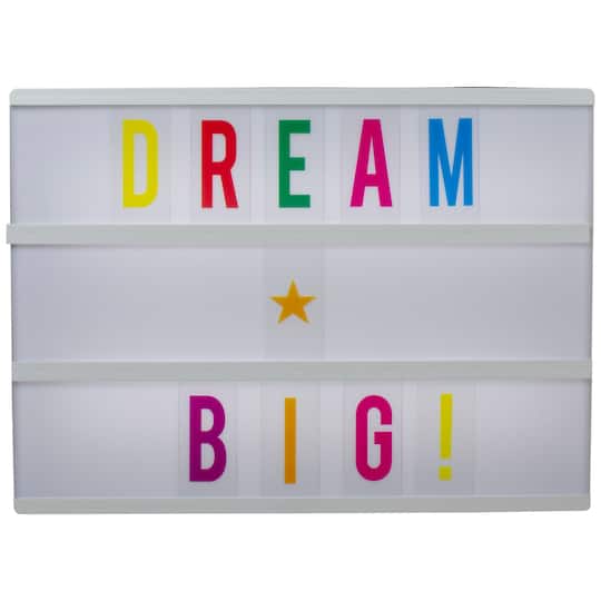 12" LED Numbers & Letters Cinema Light Box By Northlight in White | 12" x 8.75" | Michaels®